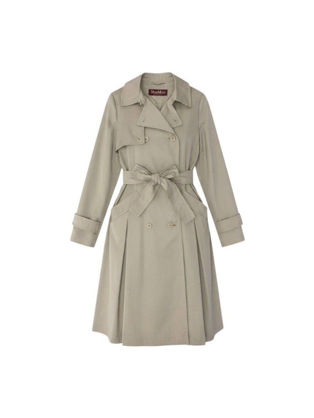Max Mara Studio Trench Coat Double Breasted Beige 38